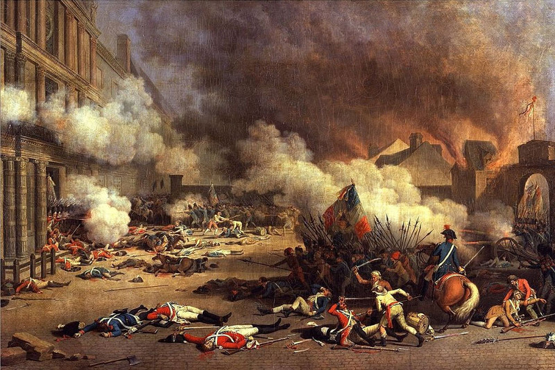 Storming of the Tuileries painting